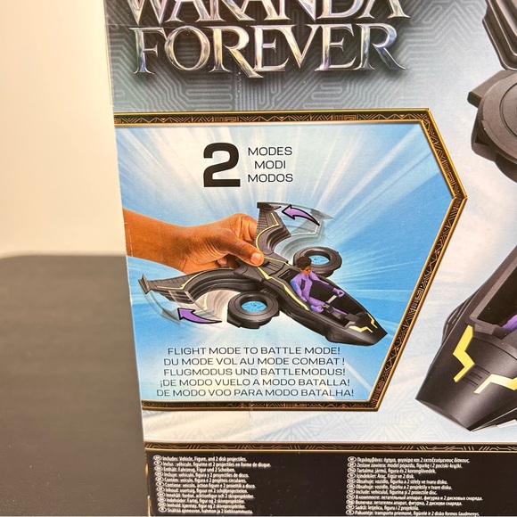 Black Panther Wakanda Forever Vibranium Blast Sunbird Playset with Shuri Marvel - Picture 7 of 13